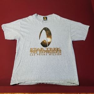 1997 Vintage Single Stitch Star Trek Las Vegas Hilton (Gray) T-shirt